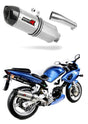 Suzuki SV 650 S 1999 - 2002 Exhaust Silencer Muffler HP1 + dB killer medium 19 m.