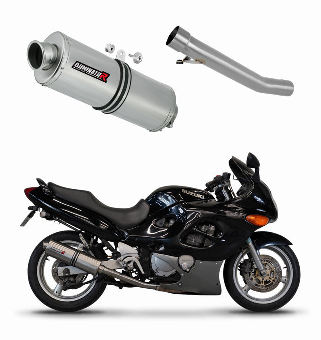 Suzuki GSXF 750 1998 - 2006 Exhaust Silencer Muffler OV + dB killer medium 19 m.