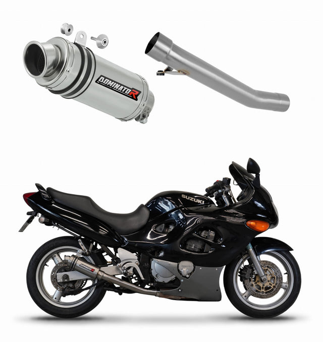 Suzuki GSXF 750 1998 - 2006 Exhaust Silencer Muffler GP1 + dB killer medium 19 m.