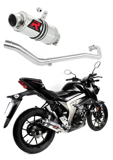Suzuki GSX S 125 2017 - 2019 Full Exhaust System Collector Silencer GP1 + dB killer medium 20 m.