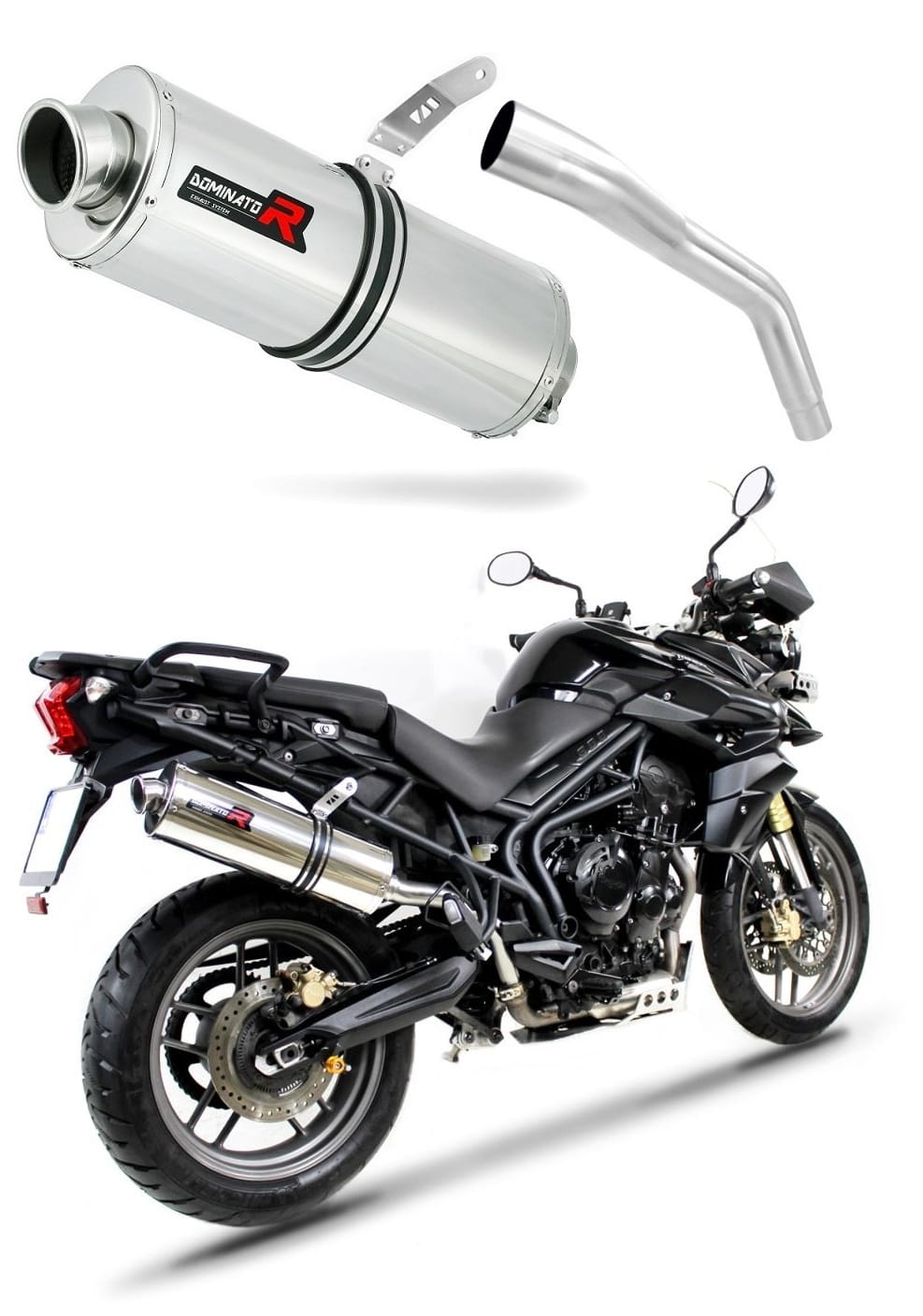 Triumph TIGER 800 XC XR 2011 - 2014 Exhaust Silencer Muffler OV + dB killer medium 20 m.