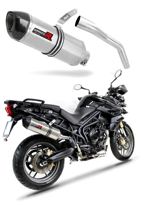 Triumph TIGER 800 XC XR 2015 - 2017 Exhaust Silencer Muffler HP1 + dB killer medium 20 m.
