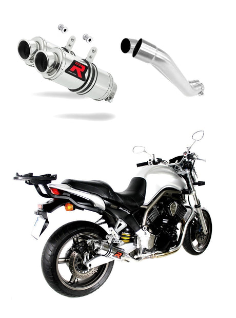 Yamaha BT 1100 BULLDOG 2001 - 2007 Exhaust Silencer Muffler GP1 + dB killer medium 20 m.