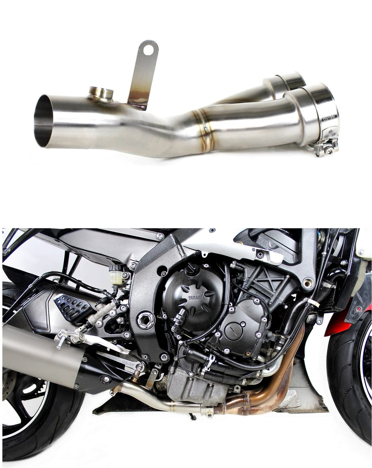YZF R6 Exhaust Cat Eliminator DECAT 2006 - 2009 20 m.