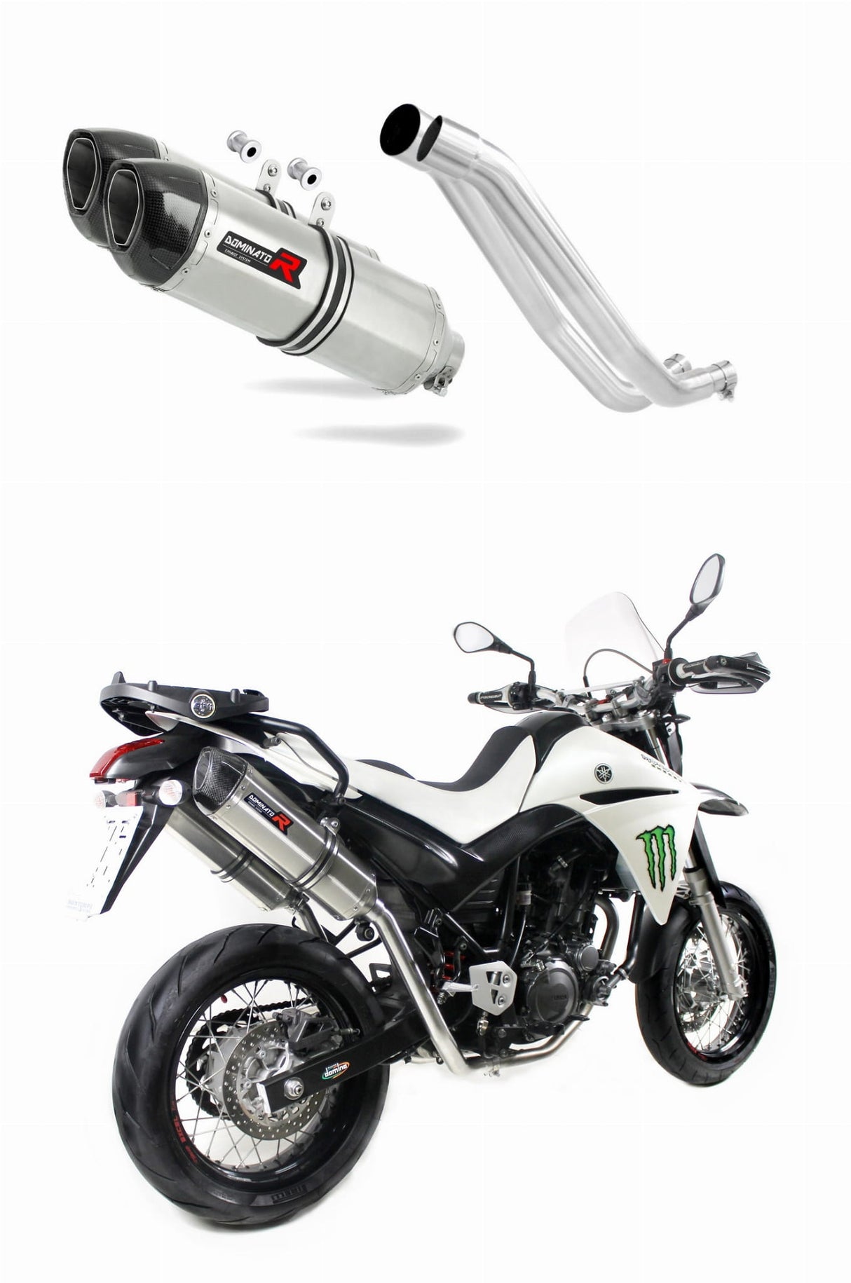 Yamaha XT 660 X 2004 - 2016 Exhaust Silencer Muffler HP1 + dB killer medium 20 m.