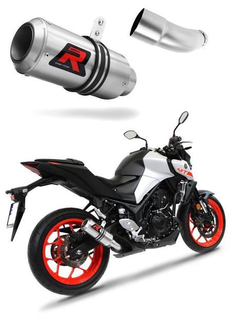 Yamaha MT 03 2014 - 2016 Exhaust Silencer Muffler GP + dB killer medium 20 m.