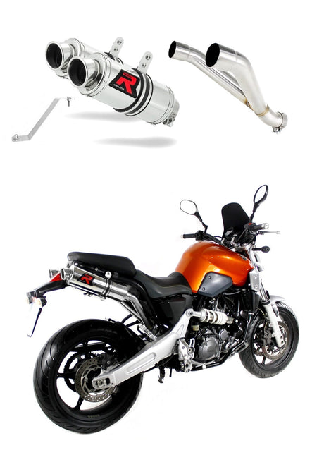 Yamaha MT 03 660 2006 - 2013 Exhaust Silencer Muffler GP1 + dB killer medium 20 m.