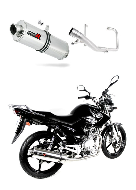 Yamaha YBR 125 2009 - 2018 Full Exhaust System Collector Silencer OV + dB killer medium 20 m.