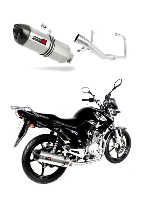 Yamaha YBR 125 2009 - 2018 Full Exhaust System Collector Silencer HP1 + dB killer medium 20 m.