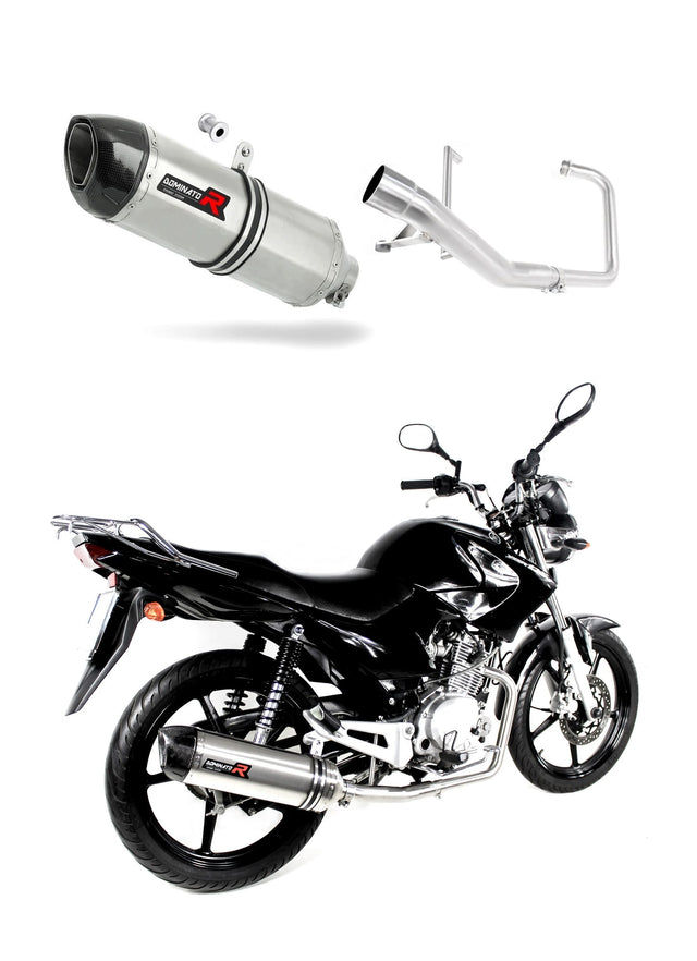 Yamaha YBR 125 2009 - 2018 Full Exhaust System Collector Silencer HP1 + dB killer medium 20 m.