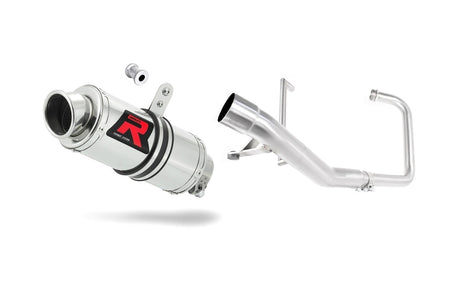 Yamaha YBR 125 2000 - 2008 Full Exhaust System Collector Silencer GP1 + dB killer medium 20 m.