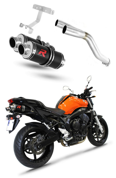 Yamaha FZ6 FAZER 600 S2 2006 - 2010 Exhaust Silencer Muffler GP1 BLACK + dB killer medium 20 m.