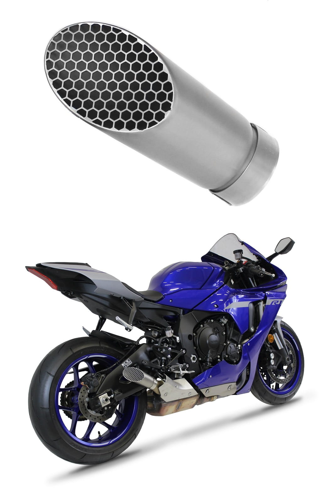 YZF R1 1000 RN65 Exhaust Megaphone GP3 Titanium 2020 - 2024 20 m.