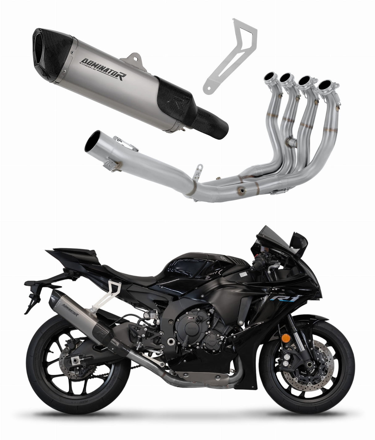 YZF R1 1000 RN65 2020 - 2024 Full Exhaust System Race HP6 Titanium + dB killer 20 m.