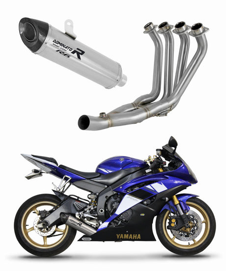 Yamaha YZF R6 2006 - 2016 Full Exhaust System Collector Silencer HP8 + dB killer medium 20 m.