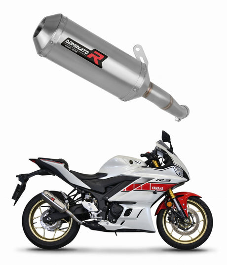 Yamaha YZF-R3 2019 - 2024 Exhaust Silencer Muffler OV G2 + dB killer medium 20 m.