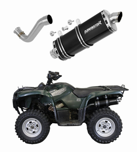 Yamaha YFM 700 GRIZZLY 2007 - 2015 Exhaust Silencer Muffler P7 BLACK + dB killer 20 m.