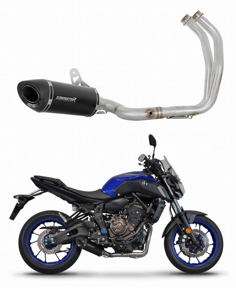 Yamaha XSR 700 2015 - 2020 Full Exhaust System Collector Silencer HP8 BLACK + dB killer 20 m.