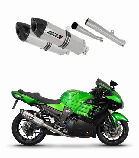 KAWASAKI ZZR 1400 2012 - 2023 Exhaust Silencer Muffler HP5 + dB killer 20 m.
