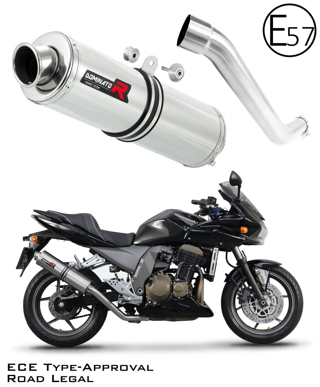 Kawasaki Z750 2004 - 2006 EU Approved Exhaust Silencer ST 20 m.