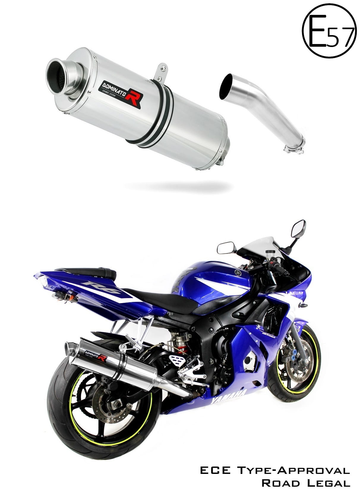 Yamaha YZF R6 1999 - 2002 EU Approved Exhaust Silencer OV 19 m.