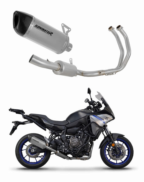 Yamaha Tracer 7 / GT 2020 - 2024 Full Exhaust System Collector Silencer Titanium HP6 + dB killer 20 m.