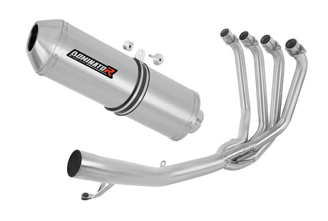Suzuki GSXF 650 2007 - 2016 Full Exhaust System Collector Silencer OVR + dB killer 20 m.