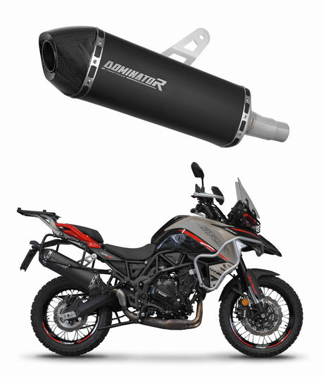 Benelli TRK 702 / TRK 702X 2023 - 2024 Exhaust Silencer Muffler HP7 BLACK + dB killer 20 m.