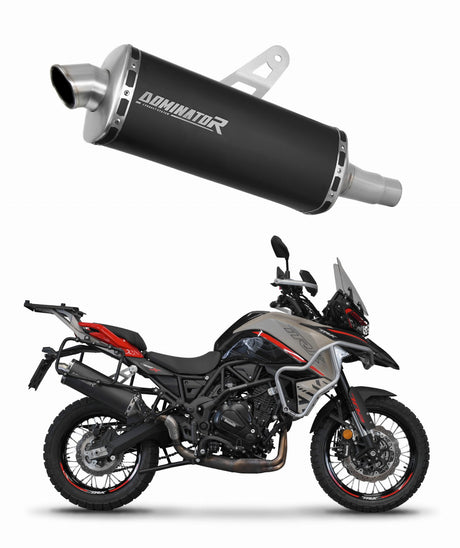 Benelli TRK 702 / TRK 702X 2023 - 2024 Exhaust Silencer Muffler P7 BLACK + dB killer 20 m.