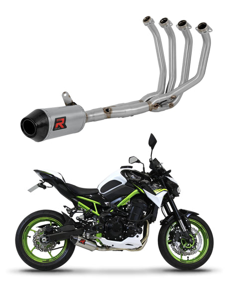 Kawasaki Z 900 A2 2017 - 2019 Low Level Full Exhaust System Collector Silencer HP3 + dB killer 20 m.