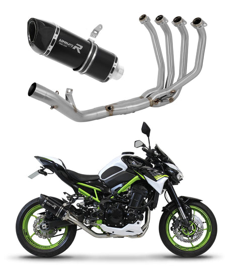 Kawasaki Z 900 A2 2017 - 2019 Full Exhaust System Collector Silencer HP6 BLACK + dB killer 20 m.