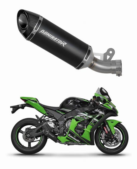 Kawasaki ZX10R 2016 - 2020 Exhaust Silencer Muffler HP8 BLACK + dB killer 20 m.