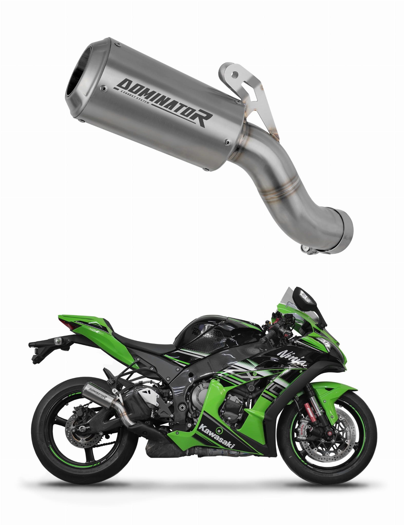 Dominator Kawasaki ZX10R 2016 - 2020 Exhaust Silencer Muf