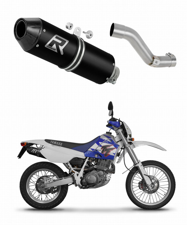 Yamaha TT 600E 1994 - 2003 Exhaust Silencer Muffler MX2 BLACK + dB killer 19 m.