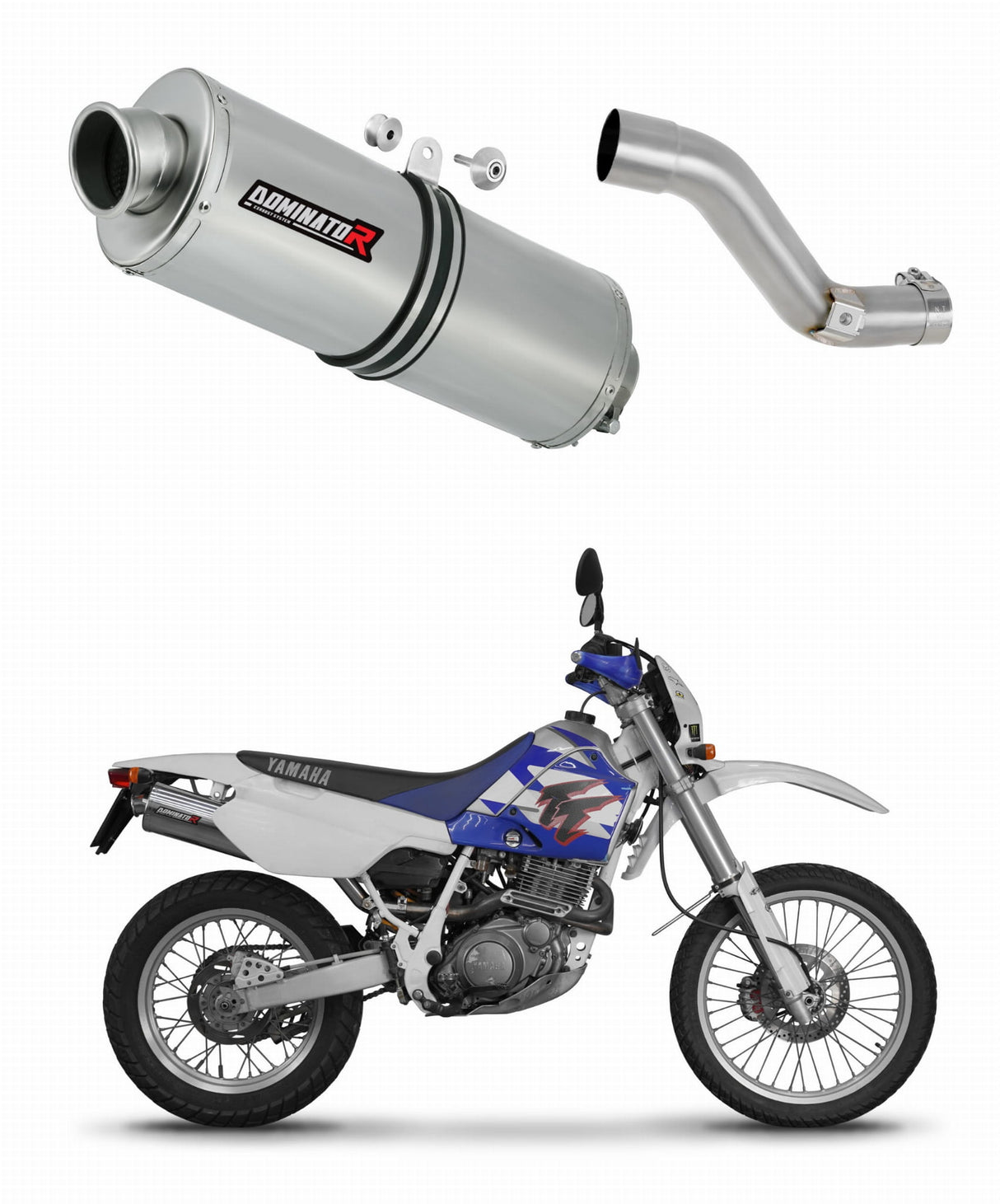 Yamaha TT 600E 1994 - 2003 Exhaust Silencer Muffler OV + dB killer 19 m.