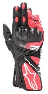 Women Stella SP-8 V3 Gloves - Black White Diva Pink