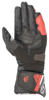 SP-8 V3 Gloves -  Black White Bright Red