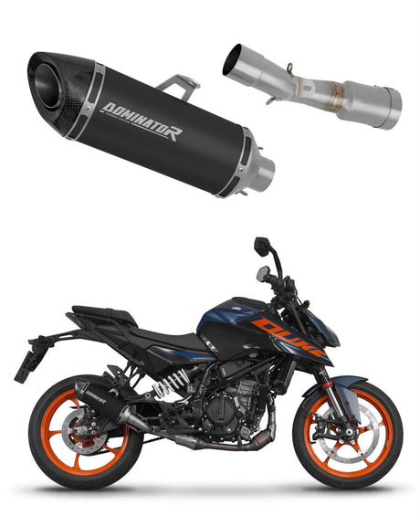 KTM 390 Duke 2024 Exhaust Silencer Muffler HP8 BLACK + dB killer 20 m.