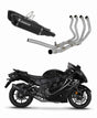 Suzuki GSX 1300 R Hayabusa 2021 - 2024 Full Exhaust System Collector Silencer HP6 BLACK 20 m.