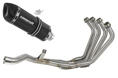Yamaha XJ 6N / S / F 2009 - 2016 Full Exhaust System Collector Silencer HP1 BLACK + dB killer 20 m.