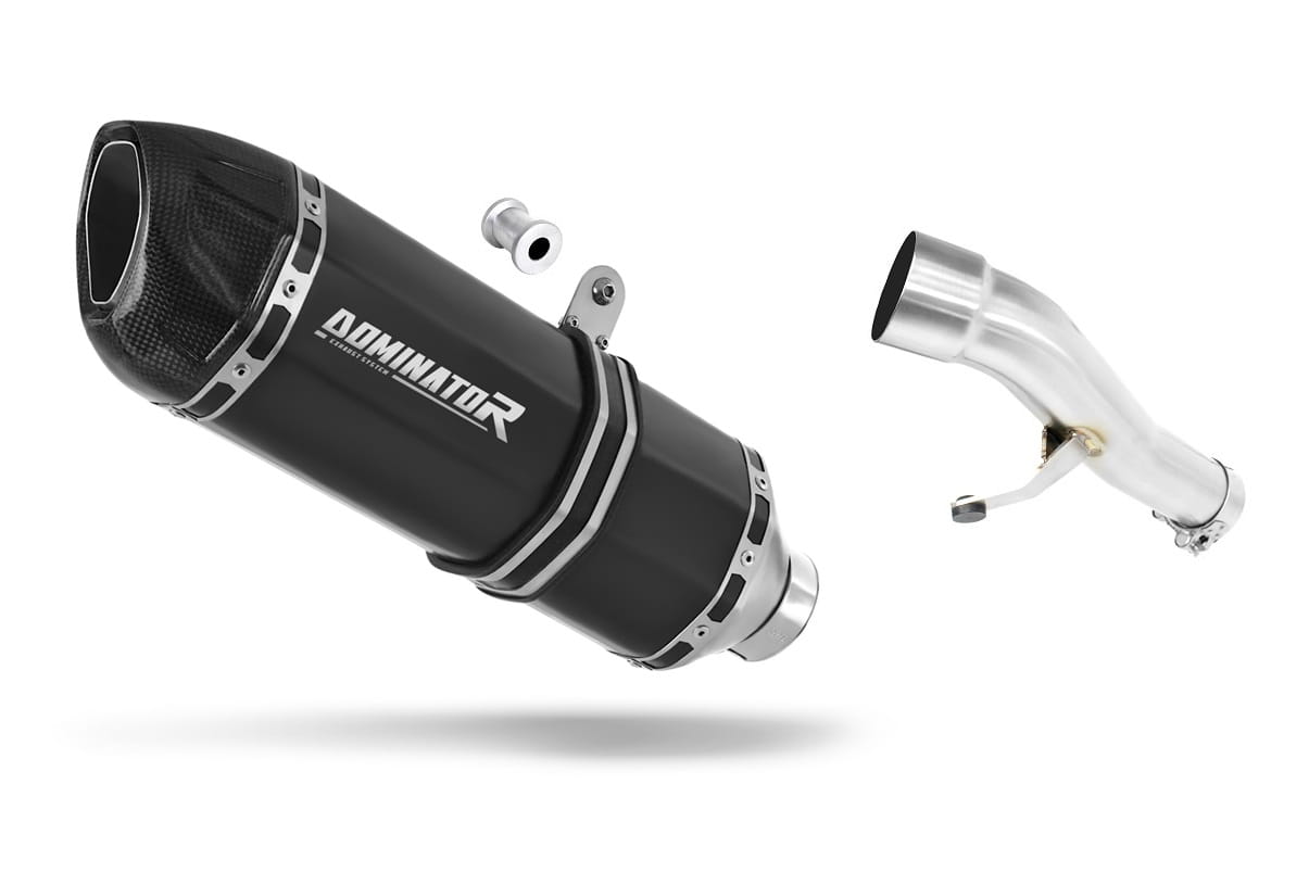 Honda CB 500 1993 - 2003 Exhaust Silencer Muffler HP1 BLACK + dB killer 19 m.