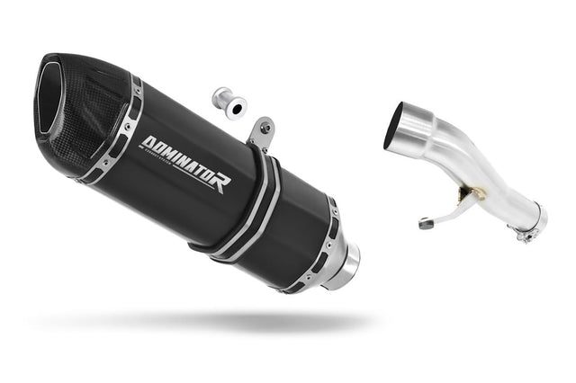 Honda CB 500 1993 - 2003 Exhaust Silencer Muffler HP1 BLACK + dB killer 19 m.