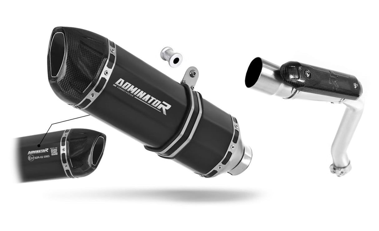 Honda CB 600F HORNET 2003 - 2006 EU Approved Exhaust Silencer HP1 BLACK 20 m.