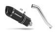 Honda XL 600 V TRANSALP 1987 - 2000 Exhaust Silencer Muffler HP1 BLACK + dB killer 19 m.