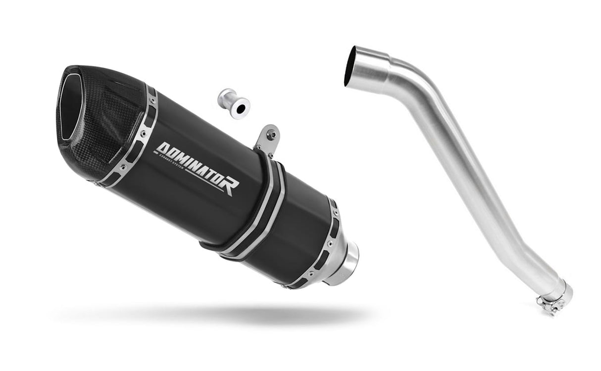 Honda XL 600 V TRANSALP 1987 - 2000 Exhaust Silencer Muffler HP1 BLACK + dB killer 19 m.