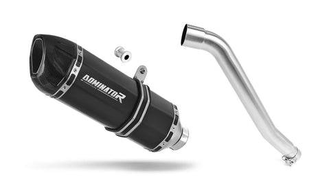 Honda XL 600 V TRANSALP 1987 - 2000 Exhaust Silencer Muffler HP1 BLACK + dB killer 19 m.