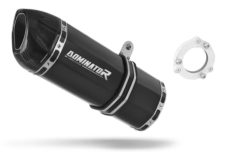 Kawasaki ZX9R 1994 - 2002 Exhaust Silencer Muffler HP1 BLACK + dB killer 19 m.