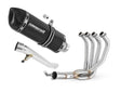 Suzuki GSF 650 BANDIT N / S 2005 - 2006 Full Exhaust System Collector Silencer HP1 BLACK + dB killer 20 m.