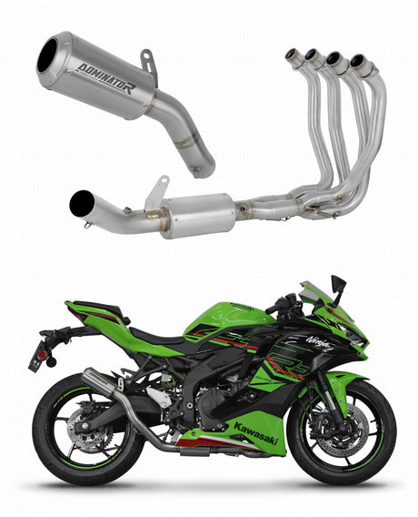 Kawasaki ZX-4R / RR 2023 - 2024 Full Exhaust System Collector Silencer GPS + dB killer 20 m.