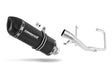 Yamaha YBR 125 2009 - 2018 Full Exhaust System Collector Silencer HP1 BLACK + dB killer 20 m.